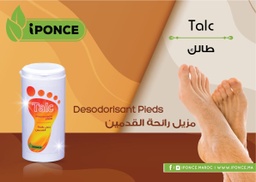 Talc desodorisant pied